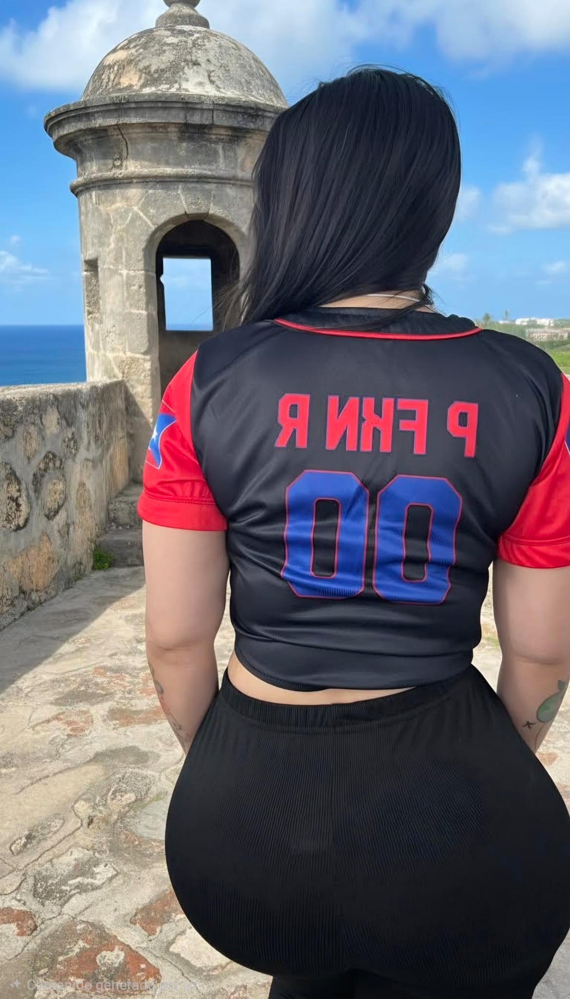 Crop Top Puerto Rico (Estilo Jersey Deportivo 🇵🇷)P FKN R Collection